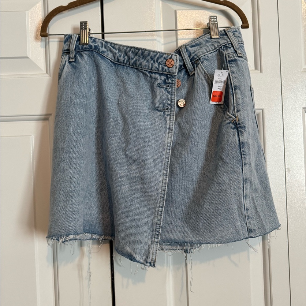 NWT Gap Denim Wrap Mini Skort